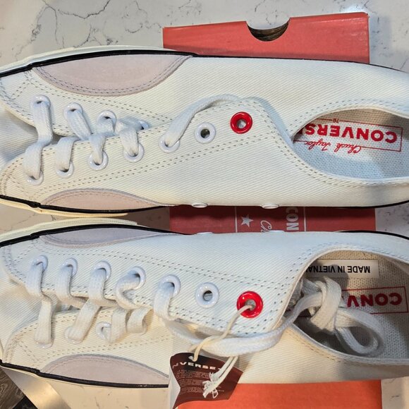 Converse Chuck Taylor All Star Low Ox White Canvas A06550C Mens Size 10 NEW - Picture 8 of 10